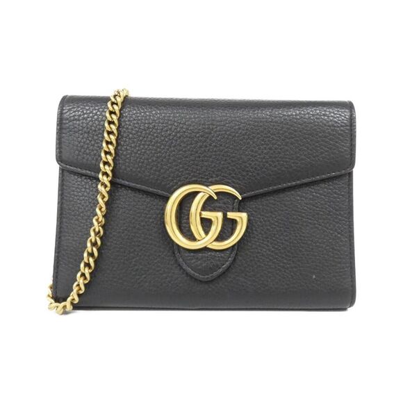 Gucci Handbags - Gucci GG MARMONT Leather Chain Wallet